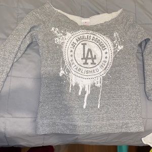 Grey off shoulder sweater